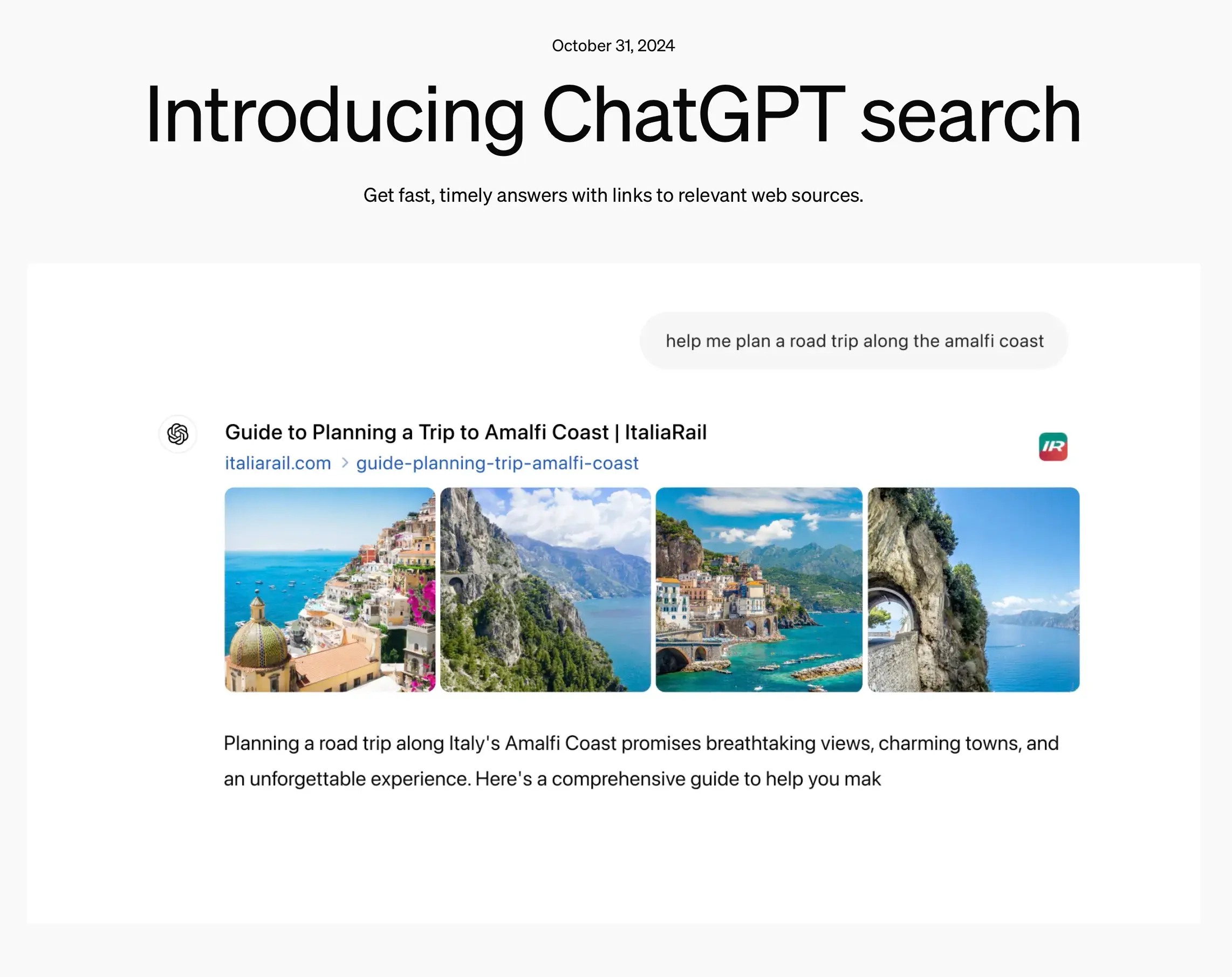 ChatGPT search